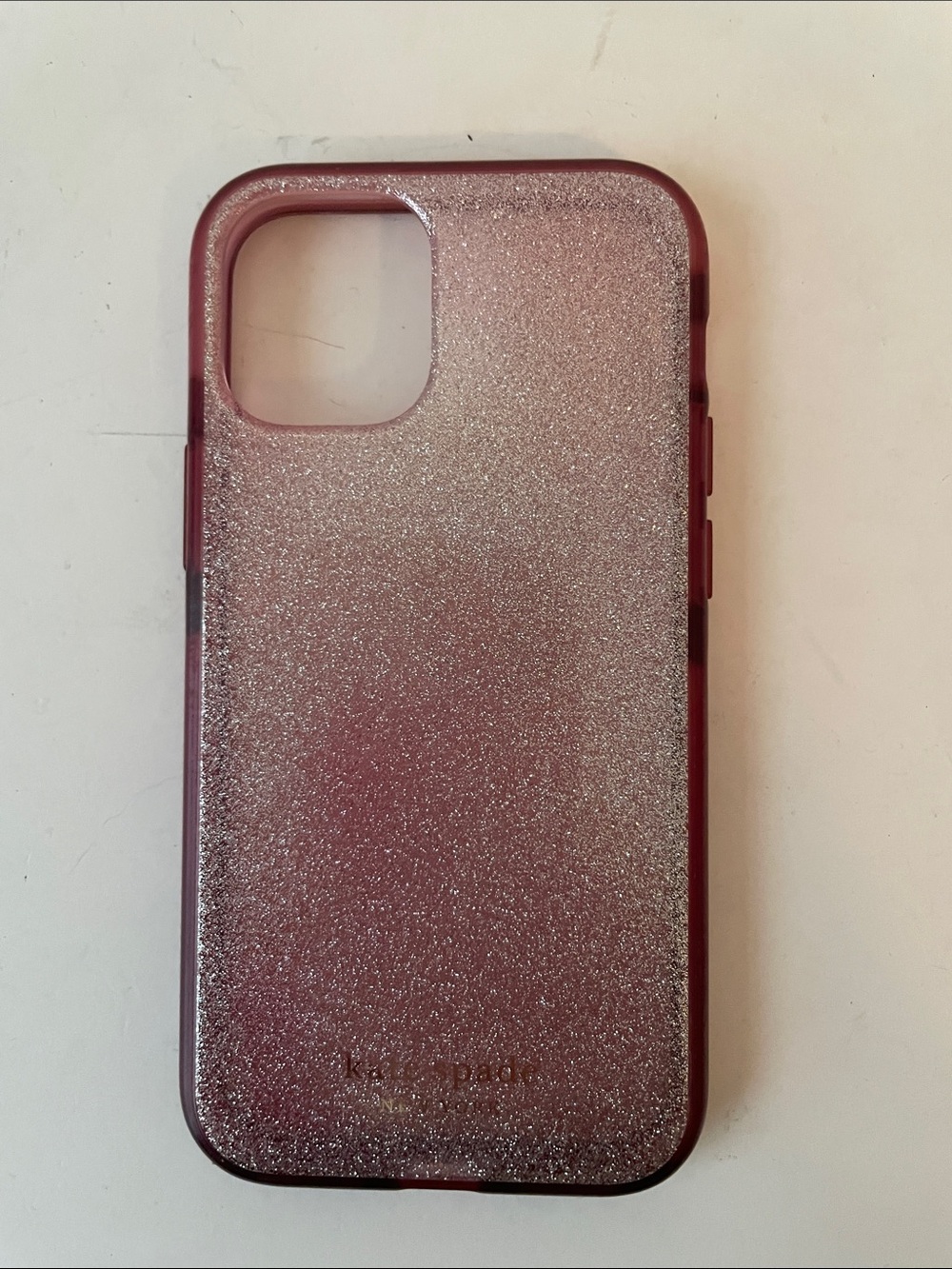 kate spade Glitter Rose Pink Phone Case